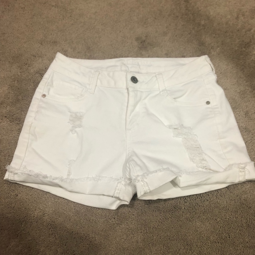 Distressed Jean Shorts